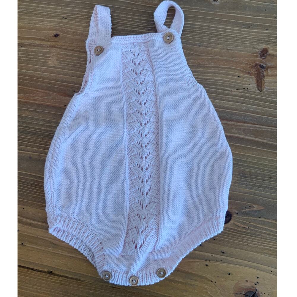 Mi Lucero Light Pink Knit Bubble‎ size 6 mo